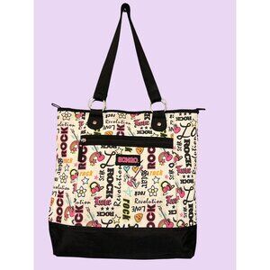 Y2K Bongo Rock Love Graphic Large Tote Bag